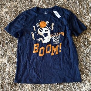 GAP Kids Navy Blue 'Boom!' Ghost Basketball Tee